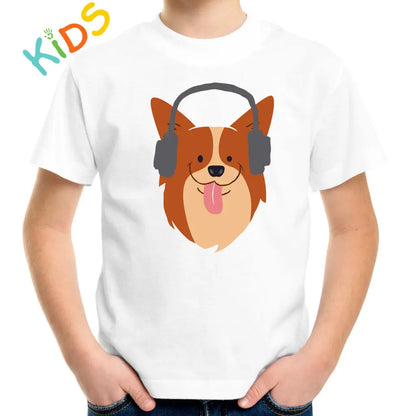 Dog Headphone Kids T-shirt - Tshirtpark.com