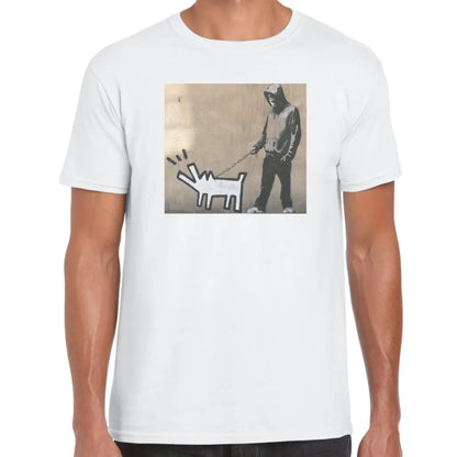 Dog On A Leash Banksy T-Shirt - Tshirtpark.com
