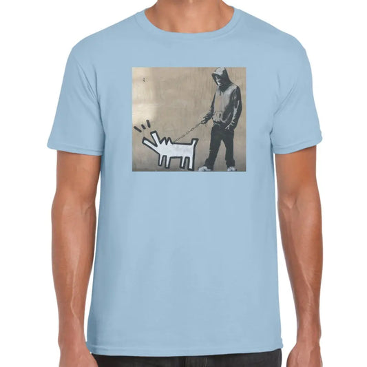 Dog On A Leash Banksy T-Shirt - Tshirtpark.com