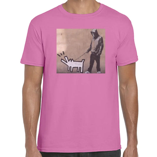 Dog On A Leash Banksy T-Shirt - Tshirtpark.com