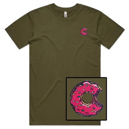 Donut Bite Embroidered T-Shirt - Tshirtpark.com