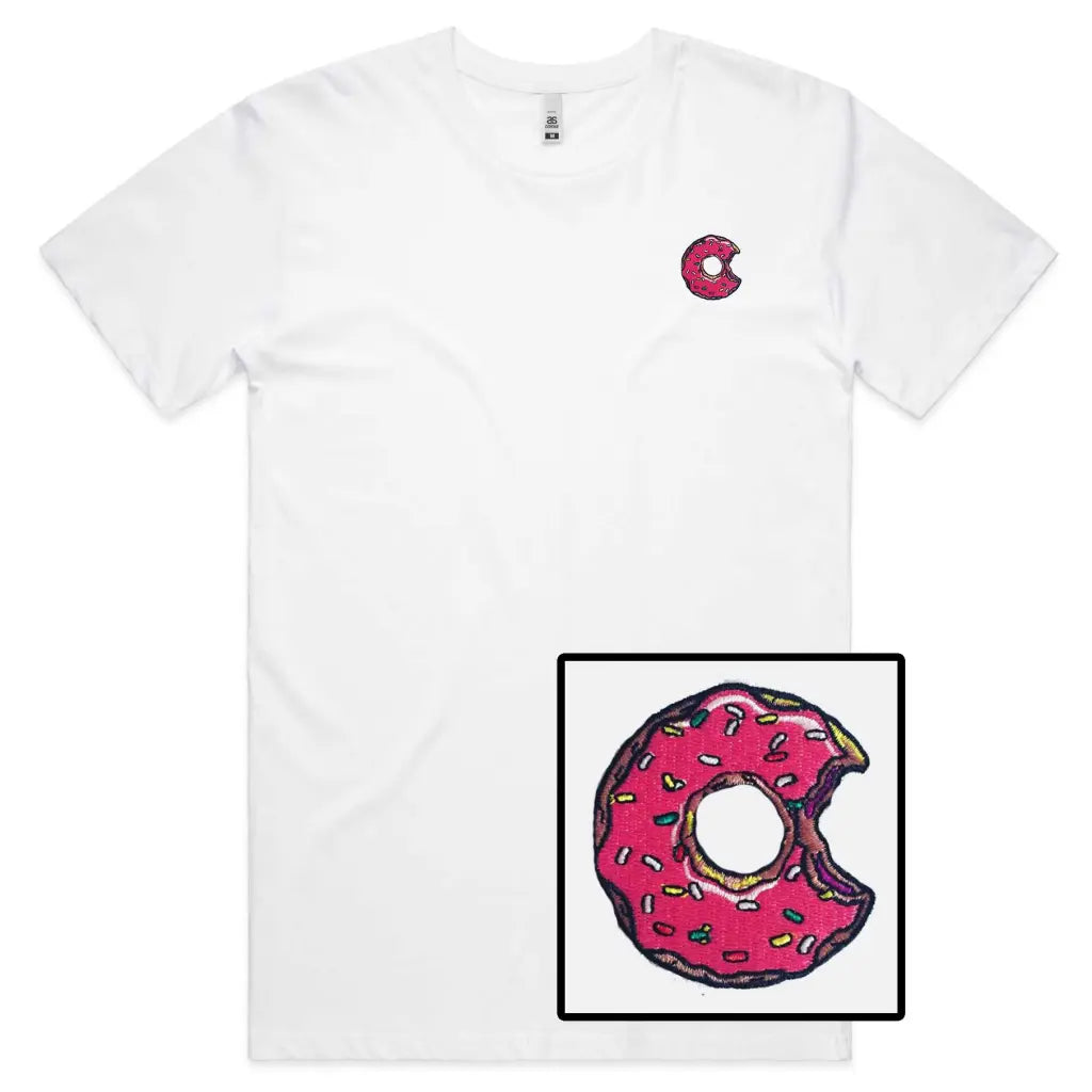 Donut Bite Embroidered T-Shirt - Tshirtpark.com