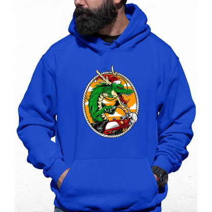 Dragon Biker Santa Colour Hoodie - Tshirtpark.com