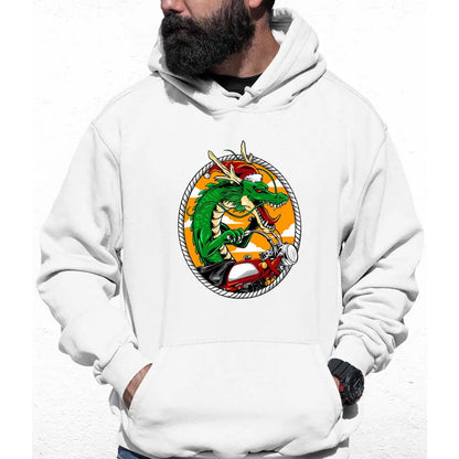 Dragon Biker Santa Colour Hoodie - Tshirtpark.com