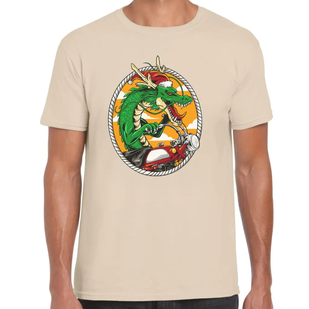 Dragon Biker Santa T-Shirt - Tshirtpark.com