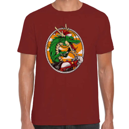 Dragon Biker Santa T-Shirt - Tshirtpark.com