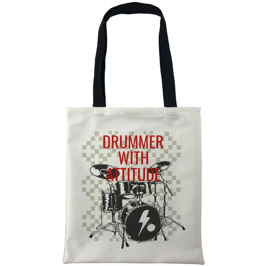 Drummer With Attitude Bags - Tshirtpark.com