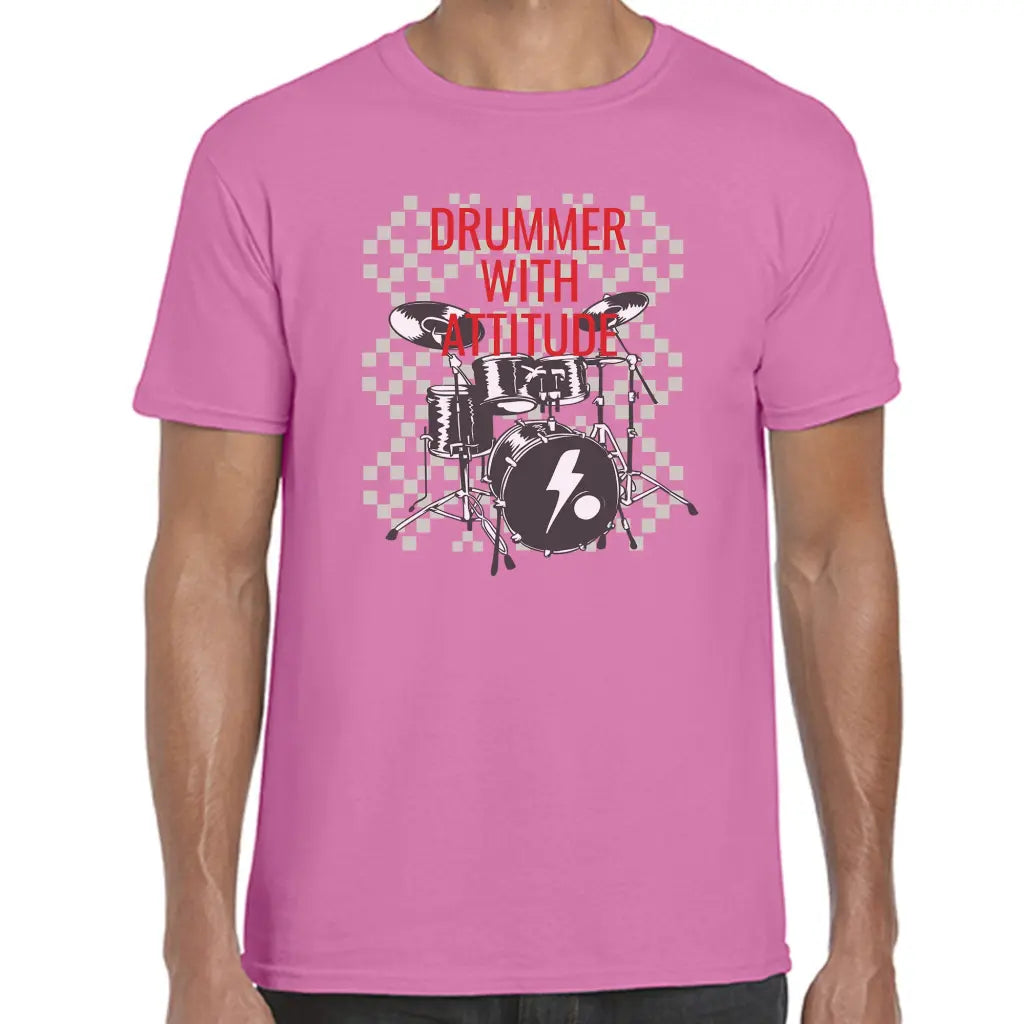 Drummer With Attitude T-Shirt - Tshirtpark.com