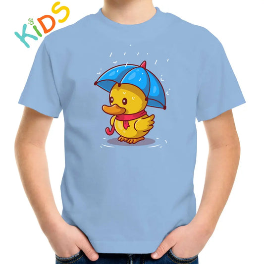 Duck In The Rain Kids T-shirt - Tshirtpark.com