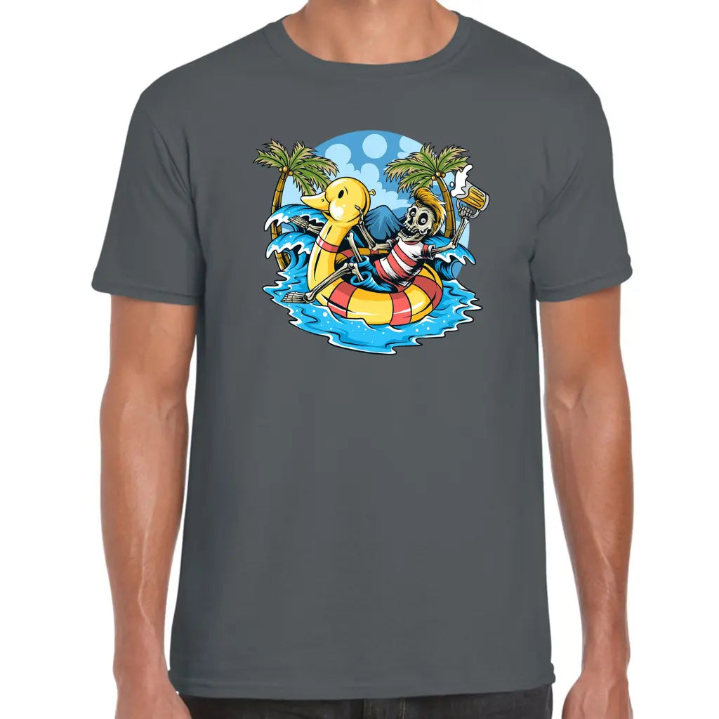 Duck Skeleton Beer T-Shirt - Tshirtpark.com