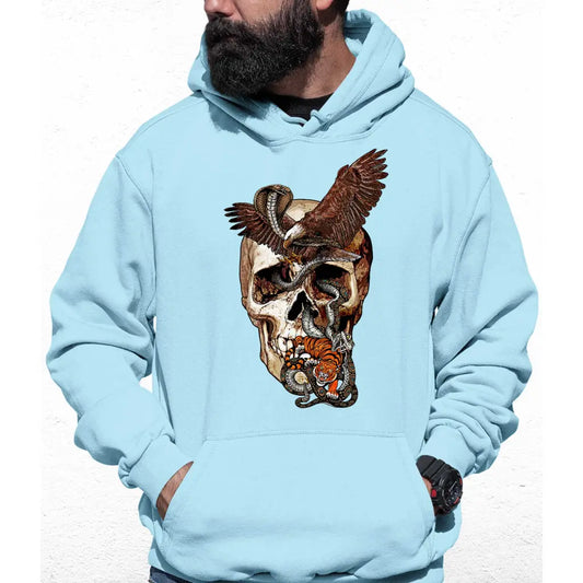 Eagle Skull Colour Hoodie - Tshirtpark.com