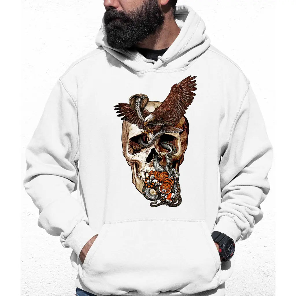 Eagle Skull Colour Hoodie - Tshirtpark.com