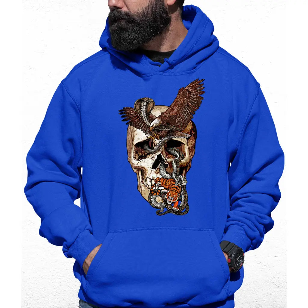 Eagle Skull Colour Hoodie - Tshirtpark.com