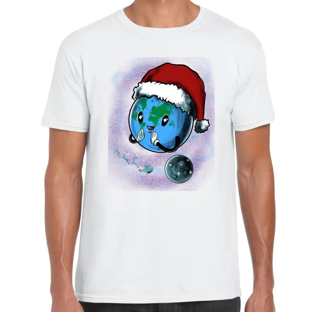 Earth Santa T-Shirt - Tshirtpark.com