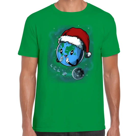 Earth Santa T-Shirt - Tshirtpark.com