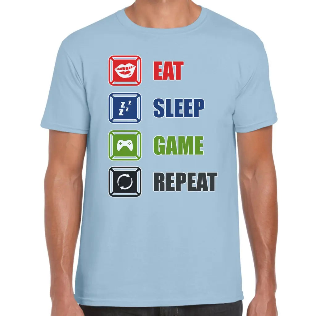 Eat sleep Game T-Shirt - Tshirtpark.com