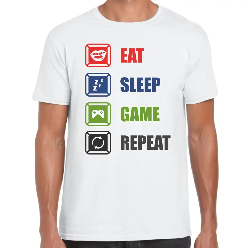 Eat sleep Game T-Shirt - Tshirtpark.com