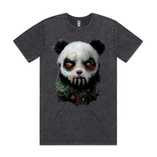 Evil Panda Stone Wash T-Shirt - Tshirtpark.com