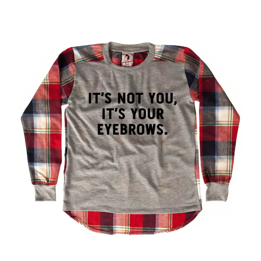 Eyebrows Chequered SweatShirt - Tshirtpark.com