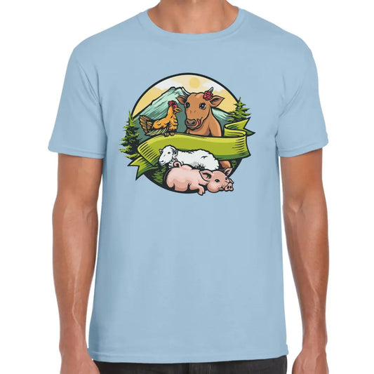 Farm Animals Circle T-Shirt - Tshirtpark.com