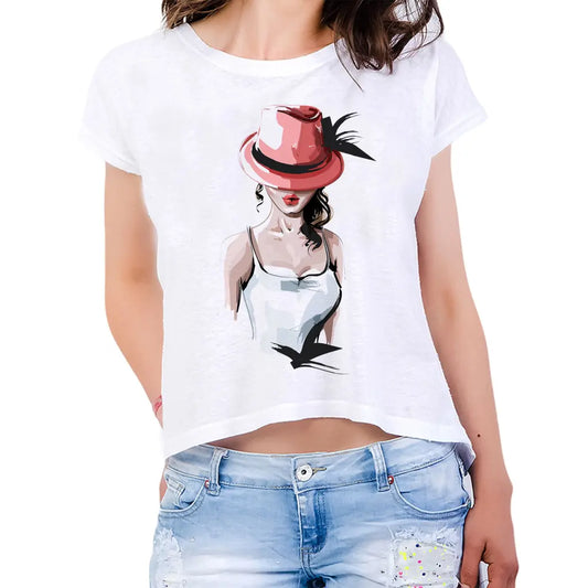 fashion Girl Womens Crop Tee - Tshirtpark.com