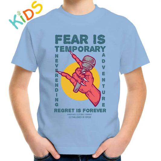 Fear Is Temporary Kids T-shirt - Tshirtpark.com