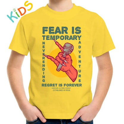 Fear Is Temporary Kids T-shirt - Tshirtpark.com