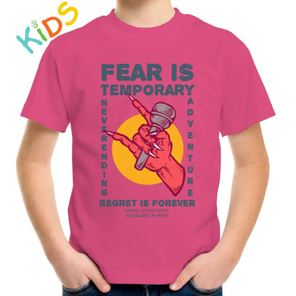 Fear Is Temporary Kids T-shirt - Tshirtpark.com