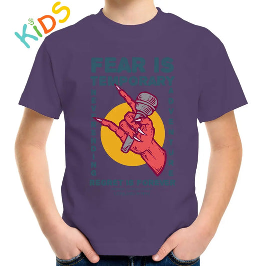 Fear Is Temporary Kids T-shirt - Tshirtpark.com