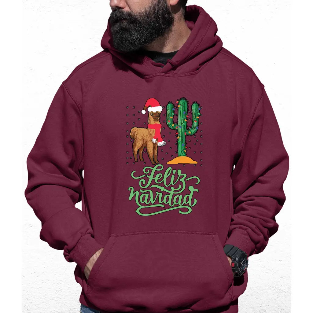 Feliz Navidad Colour Hoodie - Tshirtpark.com