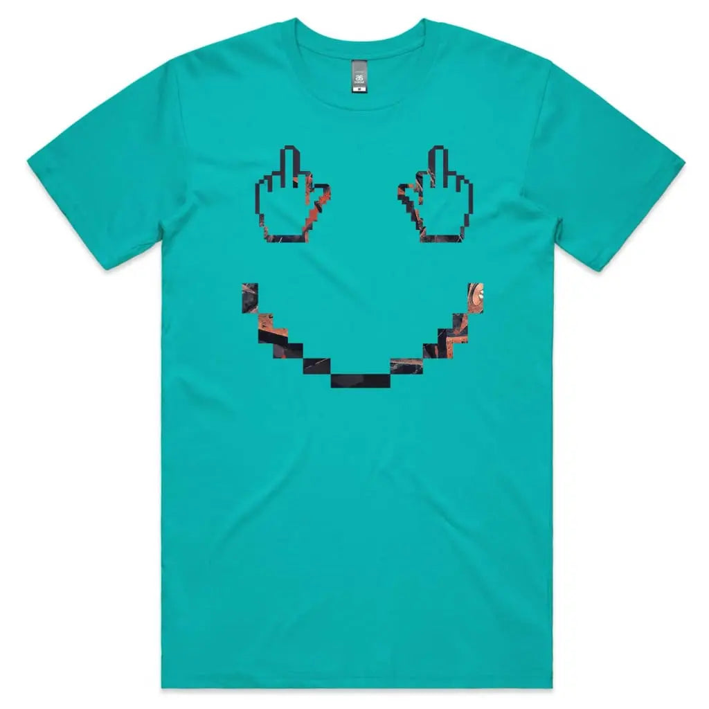 Finger Pixel Face T-Shirt - Tshirtpark.com