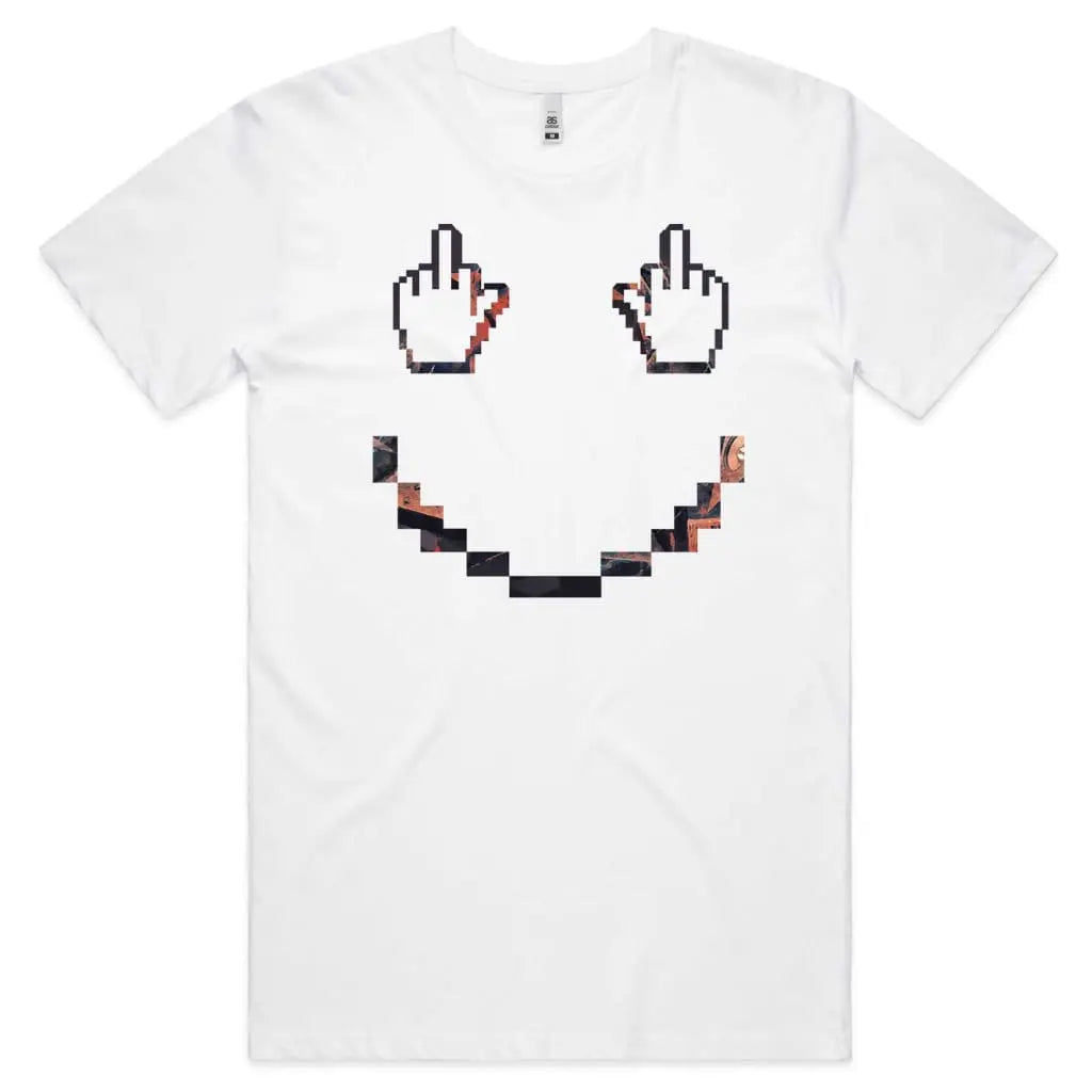 Finger Pixel Face T-Shirt - Tshirtpark.com