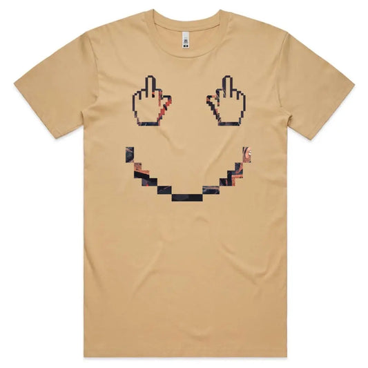 Finger Pixel Face T-Shirt - Tshirtpark.com