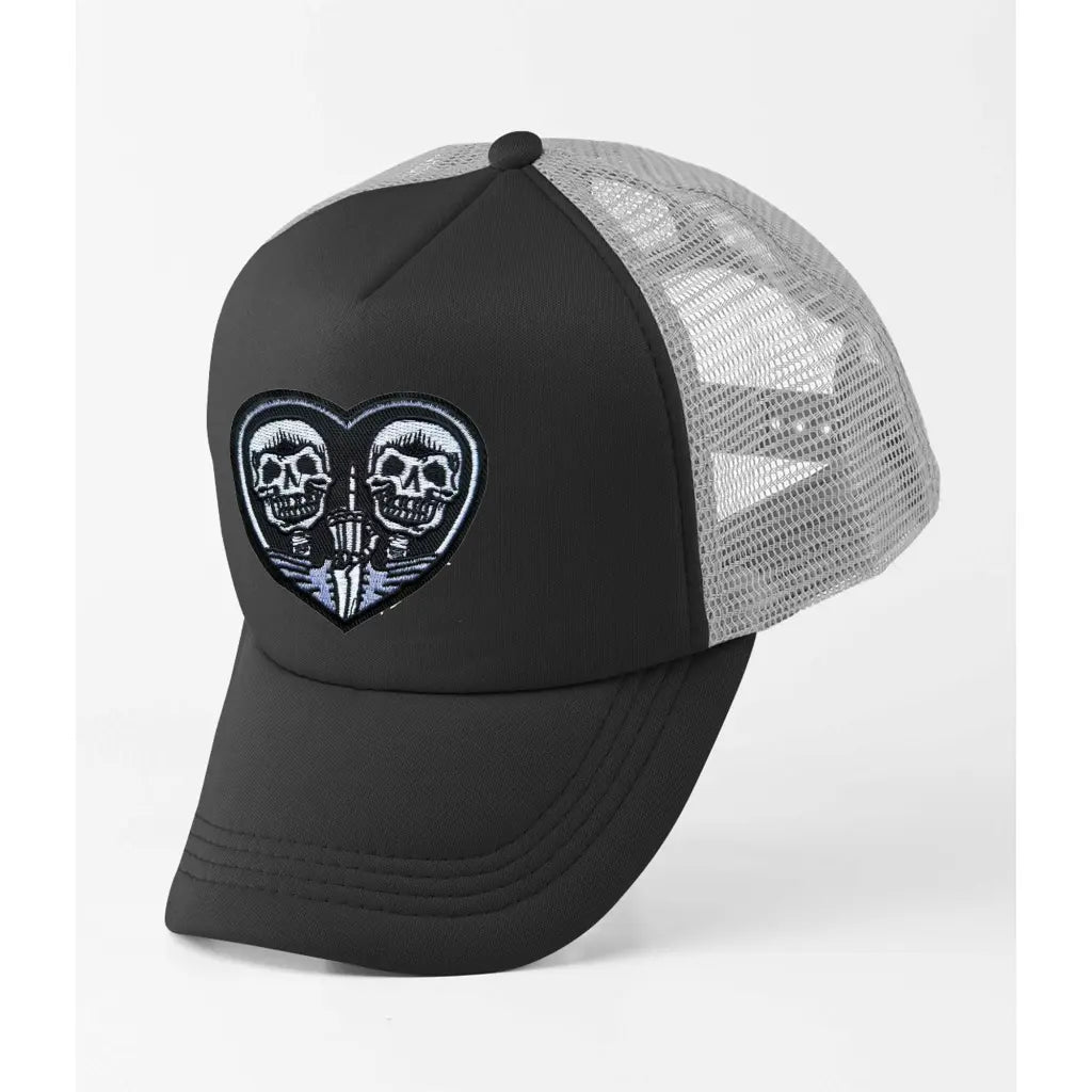 Finger Up Skulls Trucker Cap - Tshirtpark.com