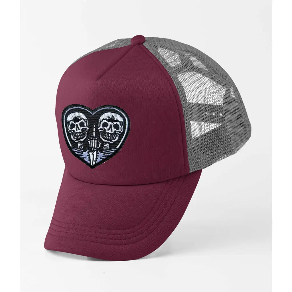 Finger Up Skulls Trucker Cap - Tshirtpark.com