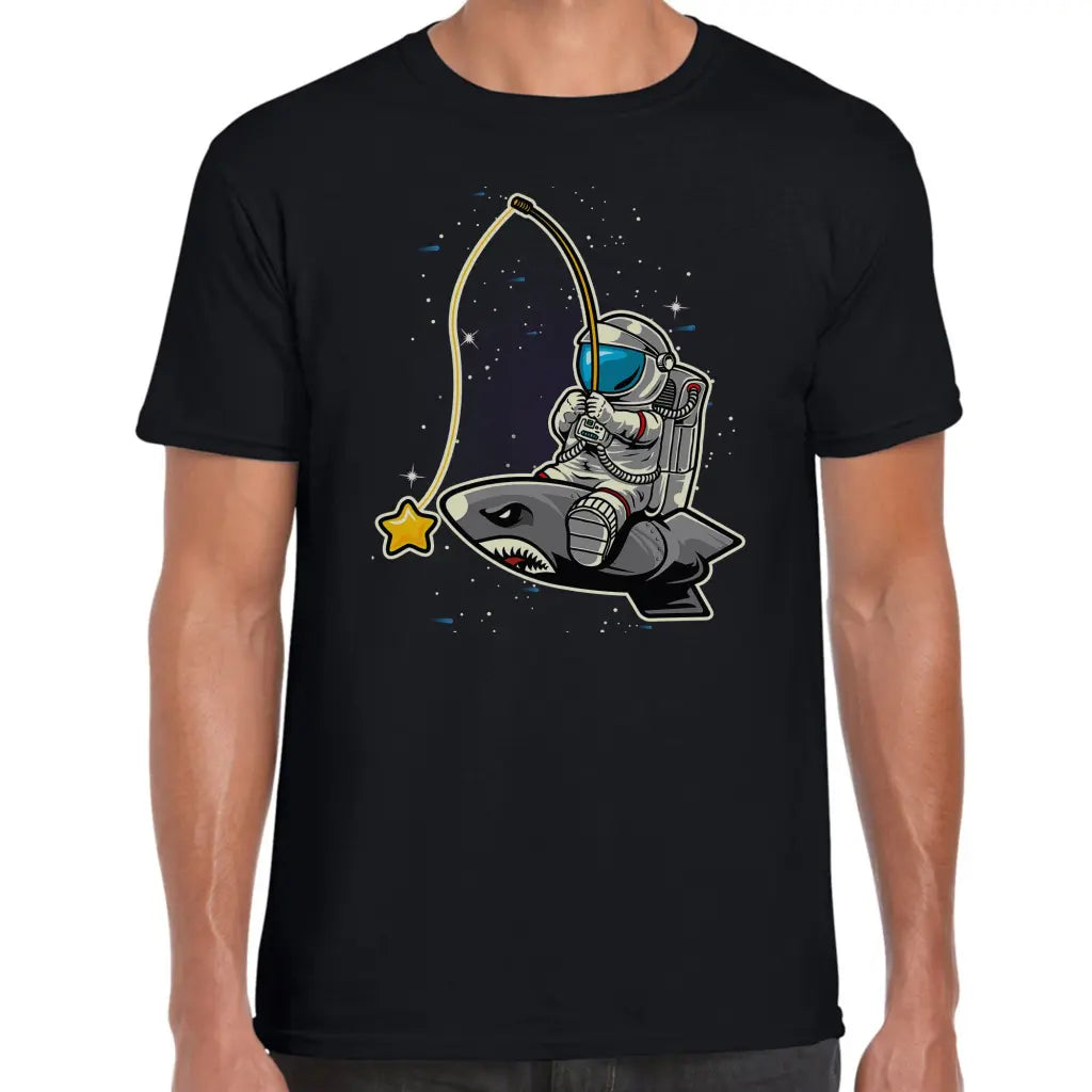 Fishing Star Astronaut T-Shirt - Tshirtpark.com