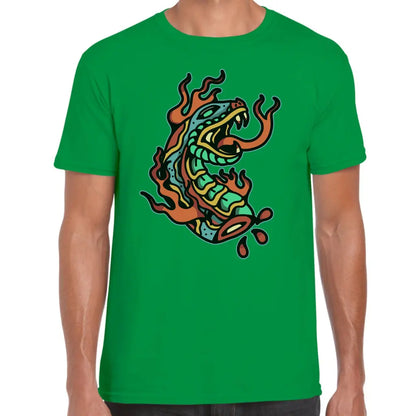 Flame Snake T-Shirt - Tshirtpark.com