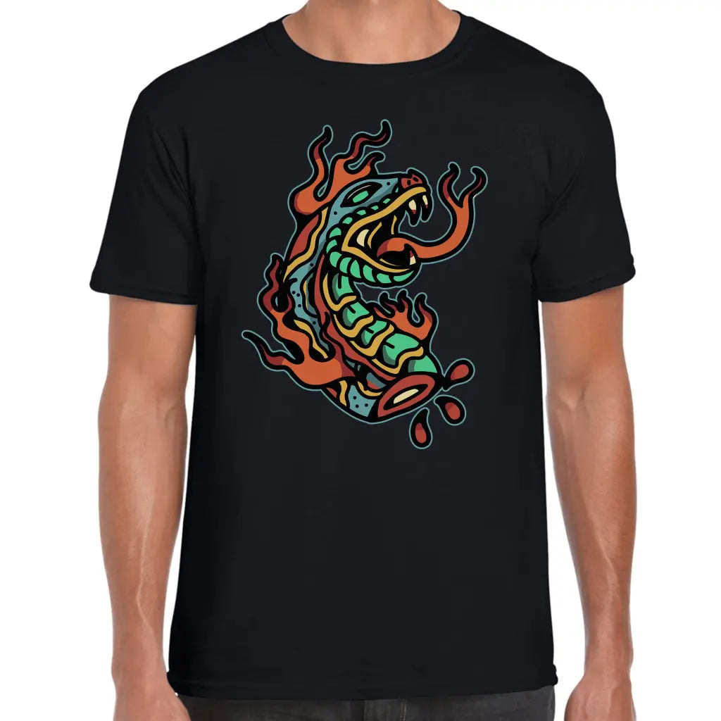 Flame Snake T-Shirt - Tshirtpark.com