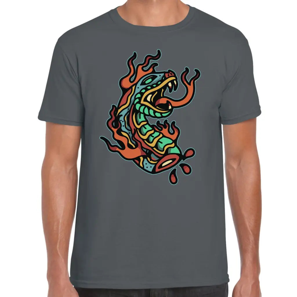 Flame Snake T-Shirt - Tshirtpark.com