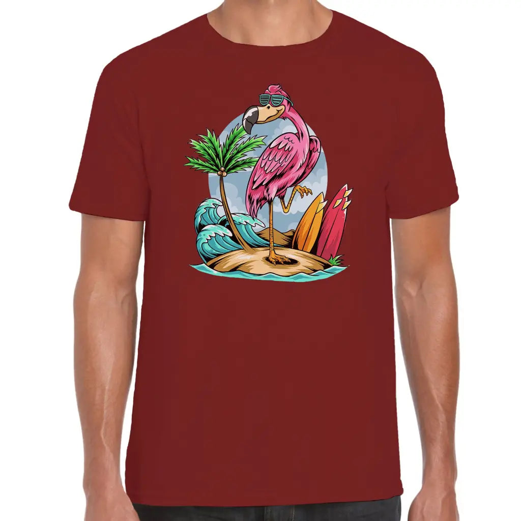 Flamingo Beach T-Shirt - Tshirtpark.com