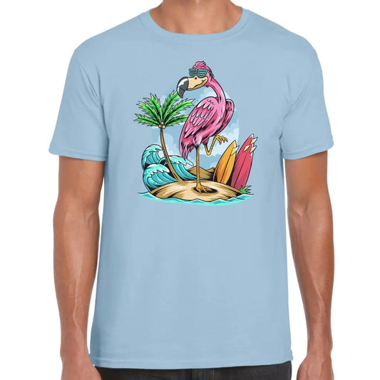 Flamingo Beach T-Shirt - Tshirtpark.com