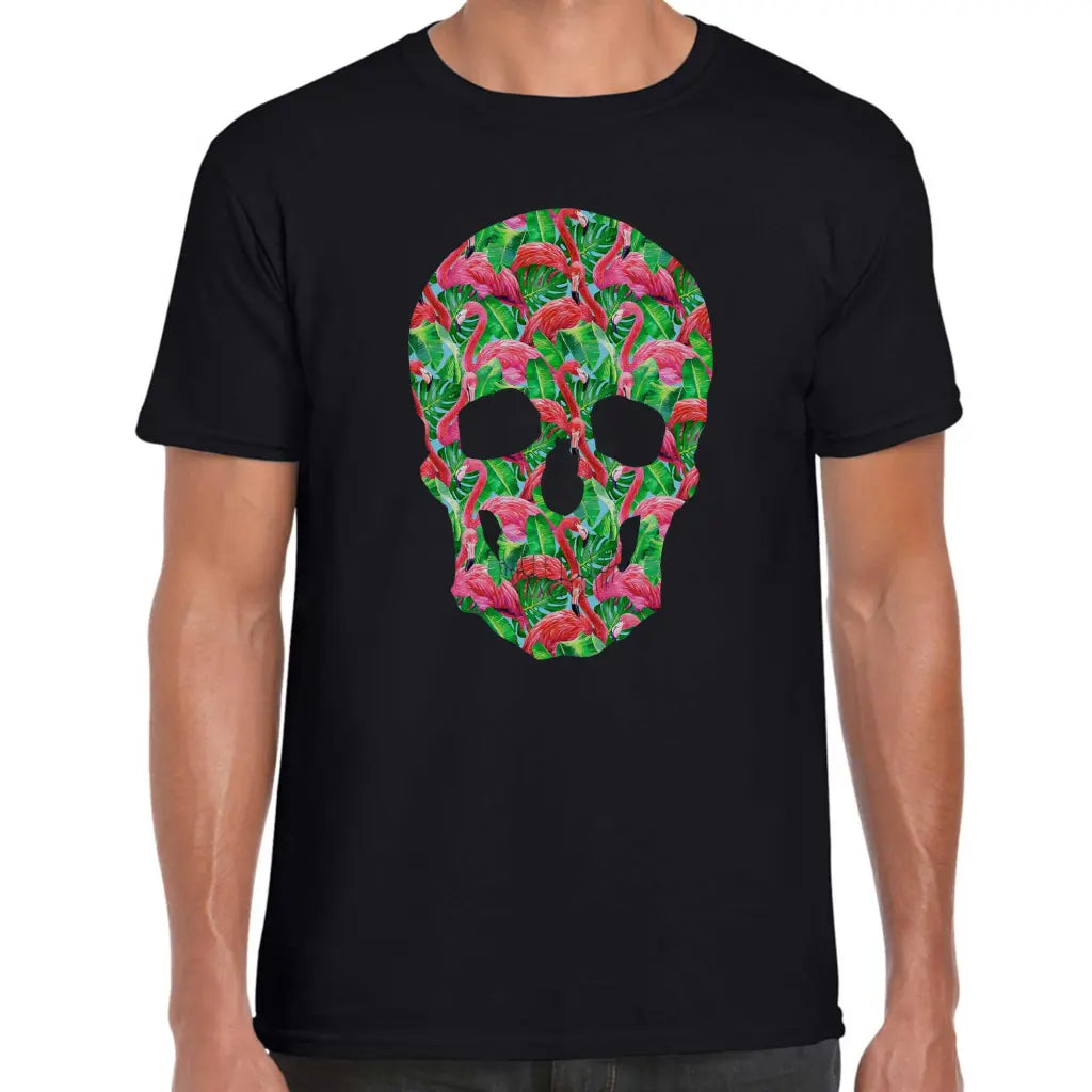 Flamingo Skull T-Shirt - Tshirtpark.com