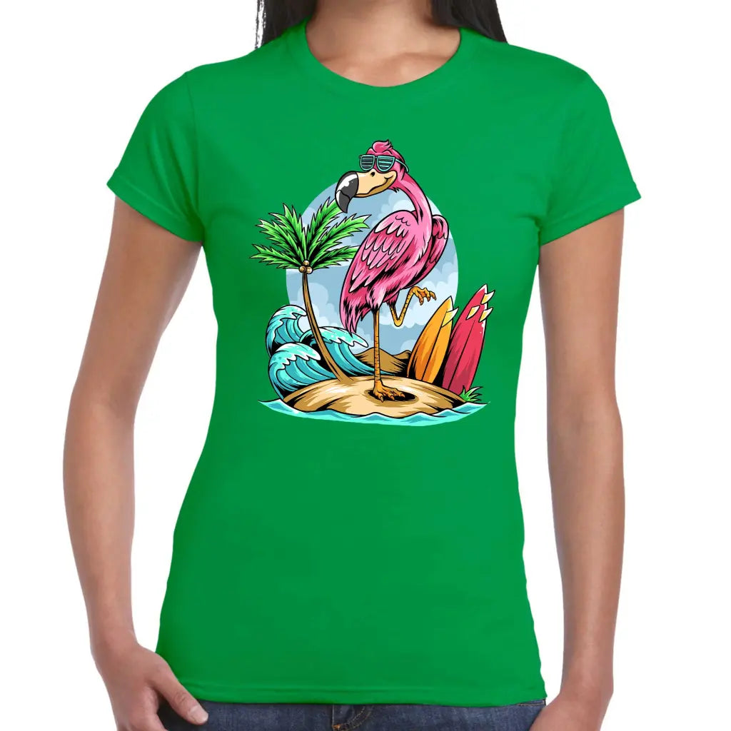 Flamingo Summer Ladies T-shirt - Tshirtpark.com