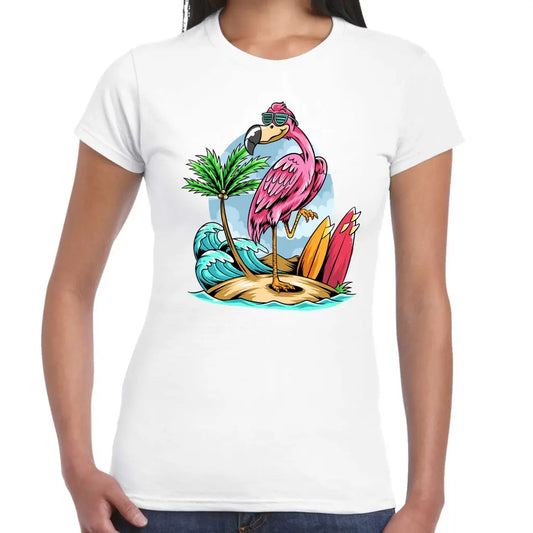 Flamingo Summer Ladies T-shirt - Tshirtpark.com