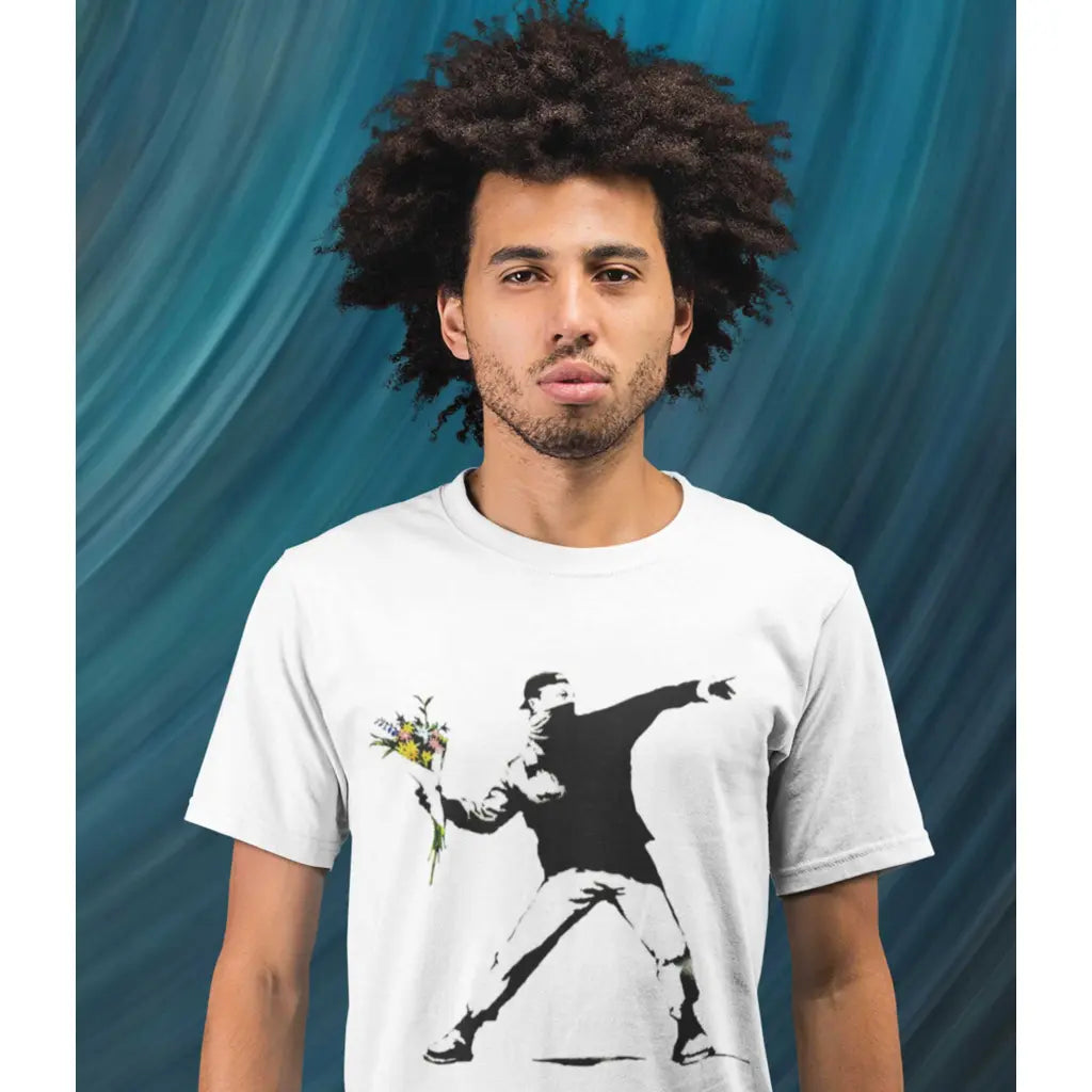 Flower Threwer Banksy T-Shirt - Tshirtpark.com