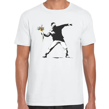 Flower Threwer Banksy T-Shirt - Tshirtpark.com