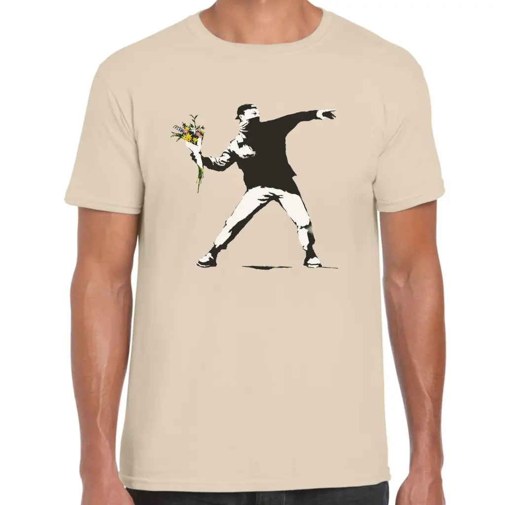 Flower Threwer Banksy T-Shirt - Tshirtpark.com