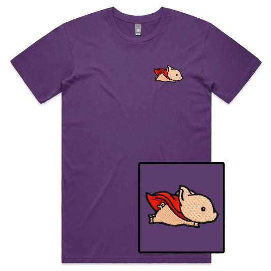 Flying Pig Embroidered T-Shirt - Tshirtpark.com