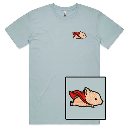 Flying Pig Embroidered T-Shirt - Tshirtpark.com