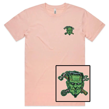 Frankenstein Embroidered T-Shirt - Tshirtpark.com